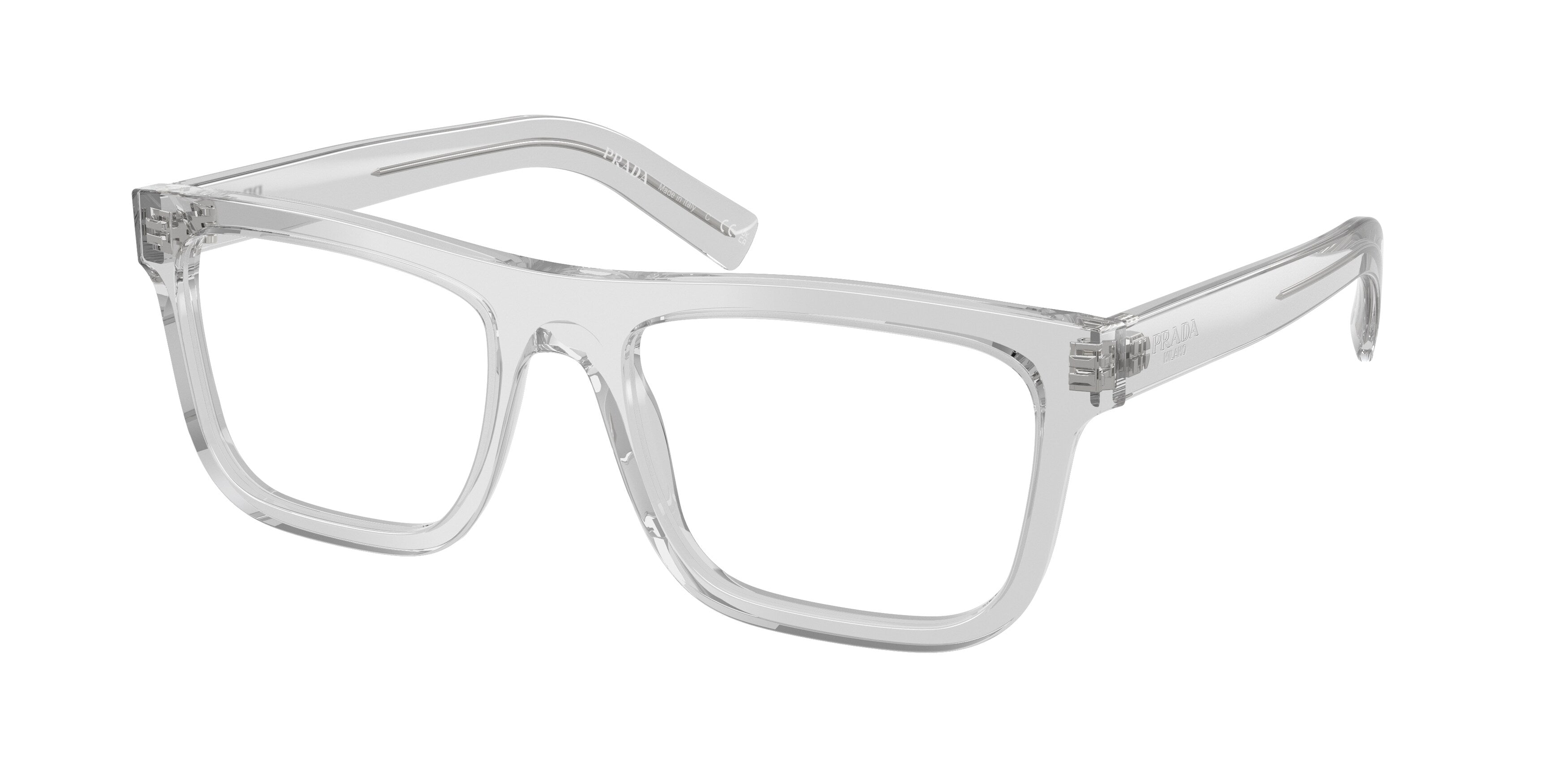 Prada Uomo Prada PR C03V 17P1O1 Montature da vista Acetato Grigio Pillow Normale Prada Uomo Prada PR C03V 17P1O1 Montature da vista Acetato Grigio Pillow Normale