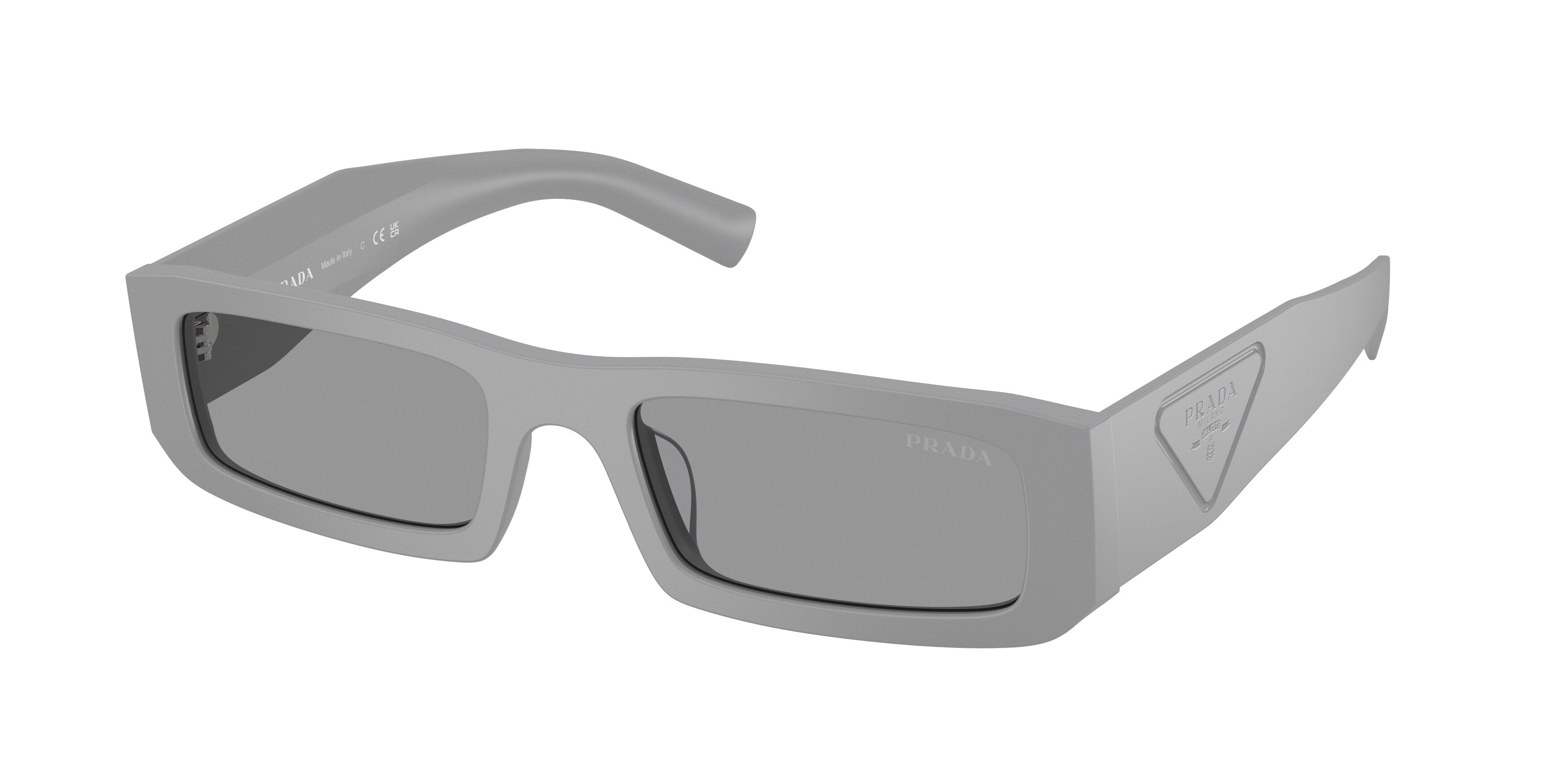 Prada Uomo Prada PR D09SD 06K50Q Occhiali da sole Acetato Grigio Grigio Squadrata Normale Prada Uomo Prada PR D09SD 06K50Q Occhiali da sole Acetato Grigio Grigio Squadrata Normale