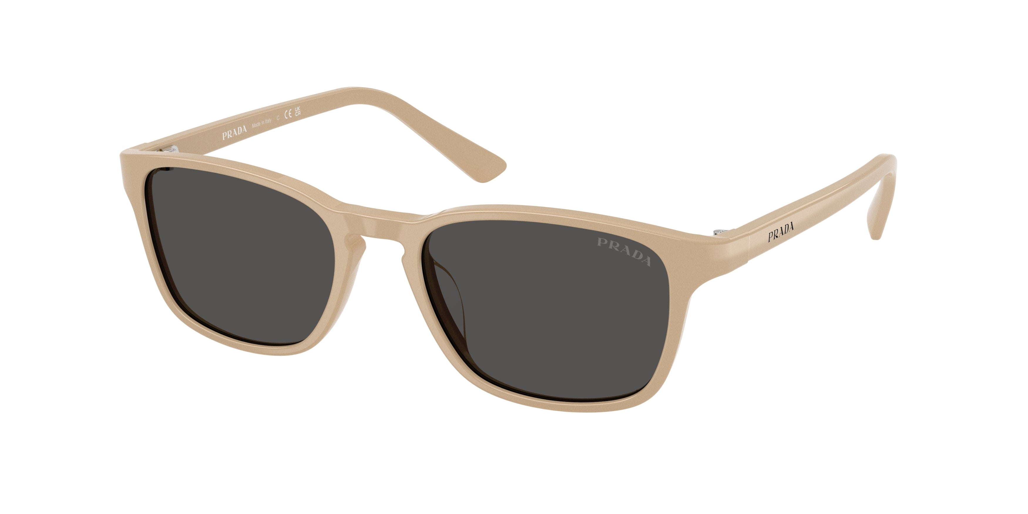 Prada Uomo Prada PR D13SU 26I08Z Occhiali da sole Acetato Marrone Grigio Pillow Normale