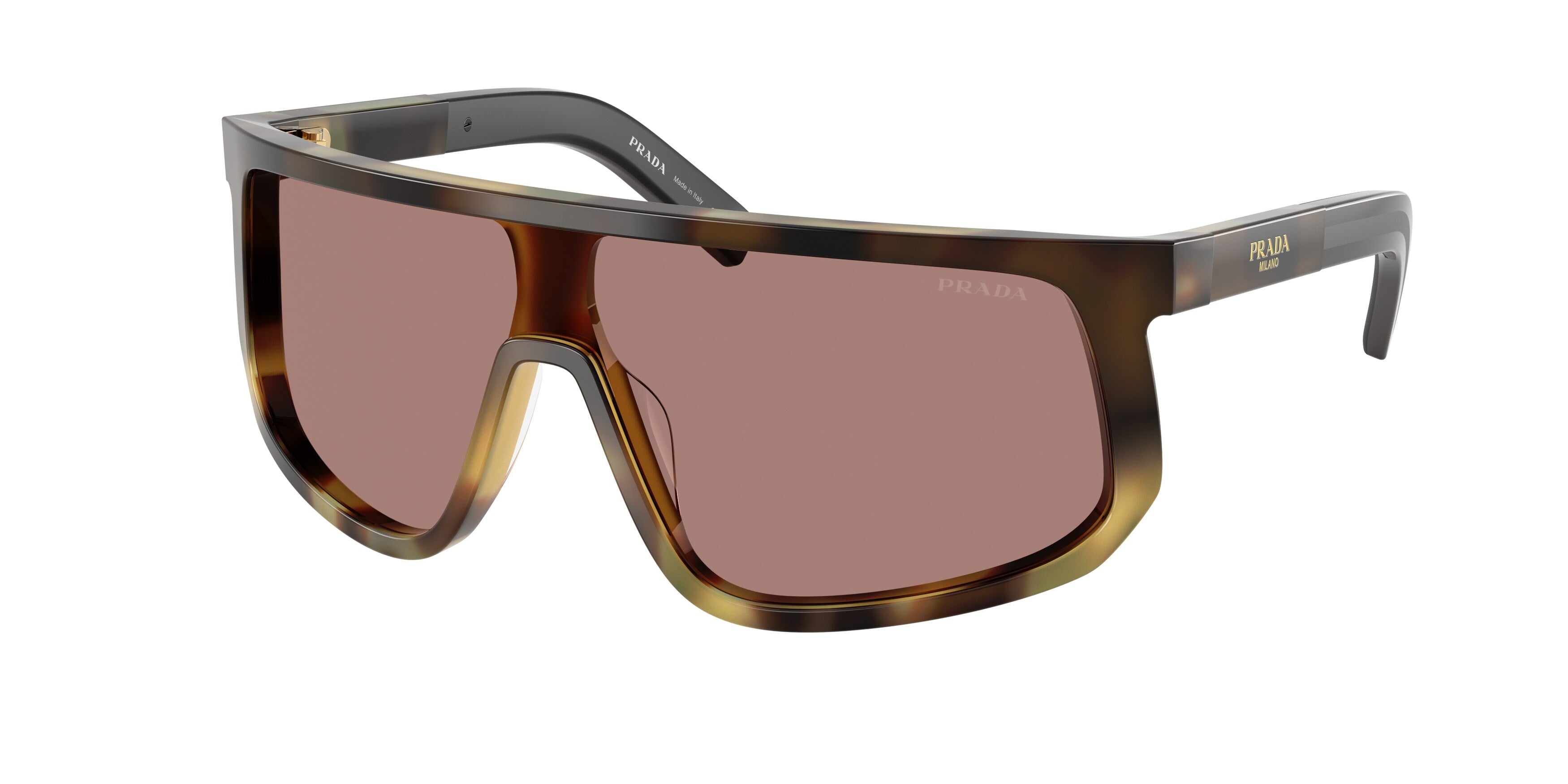Prada Uomo Prada PR D21SU 22P60B Occhiali da sole Acetato Grigio Marrone Squadrata Normale Prada Uomo Prada PR D21SU 22P60B Occhiali da sole Acetato Grigio Marrone Squadrata Normale