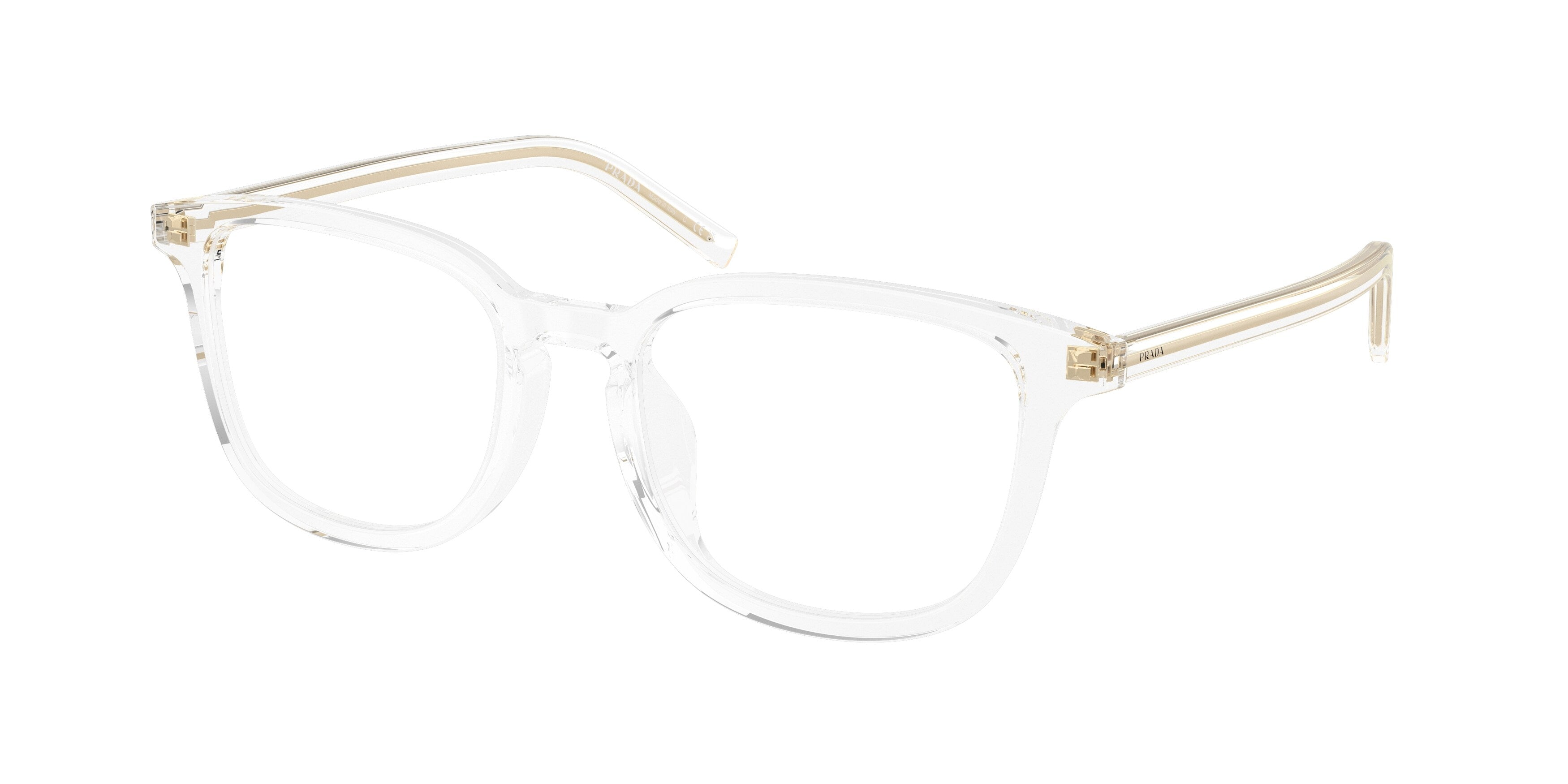 Prada Uomo Prada PR D21VD 15Z1O1 Montature da vista Acetato Trasparente Trasparente Pillow Normale Prada Uomo Prada PR D21VD 15Z1O1 Montature da vista Acetato Trasparente Trasparente Pillow Normale