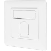 Presa dati CAT.6A da incasso, schermata, 1x RJ-45 LSA, Scatola di giunzione