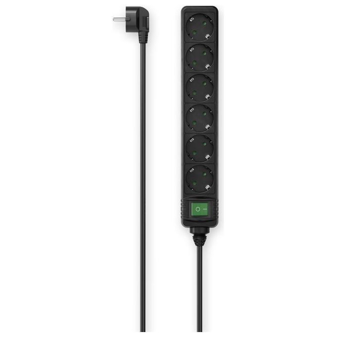 Presa filtrata 6 posti Con Interrutore Black 00223010