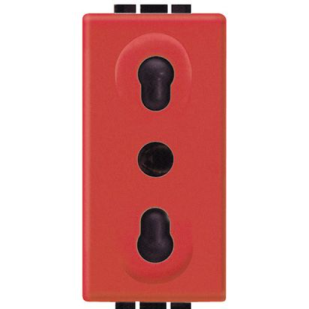 Presa Living International 2p+t 10/16a 250vac Bipasso Interasse 19-26mm Bticino L4180r Presa Living International 2p+t 10/16a 250vac Bipasso Interasse 19-26mm Bticino L4180r