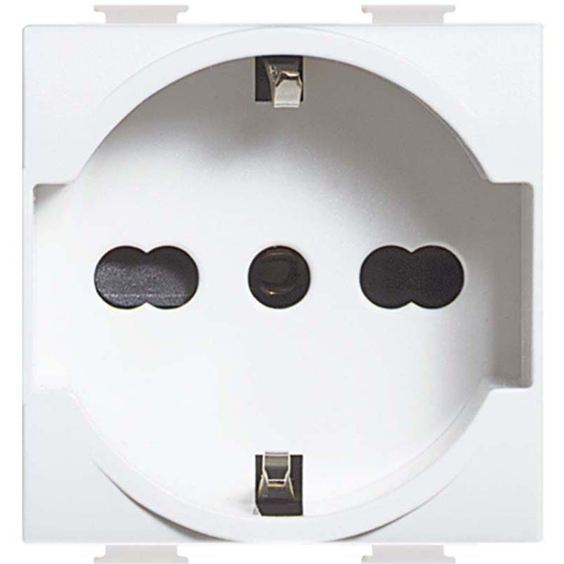 Presa Schuko Bipasso Bticino Living Light 2p+t 10 / 16 A 230 V Bianco Presa Schuko Bipasso Bticino Living Light 2p+t 10 / 16 A 230 V Bianco