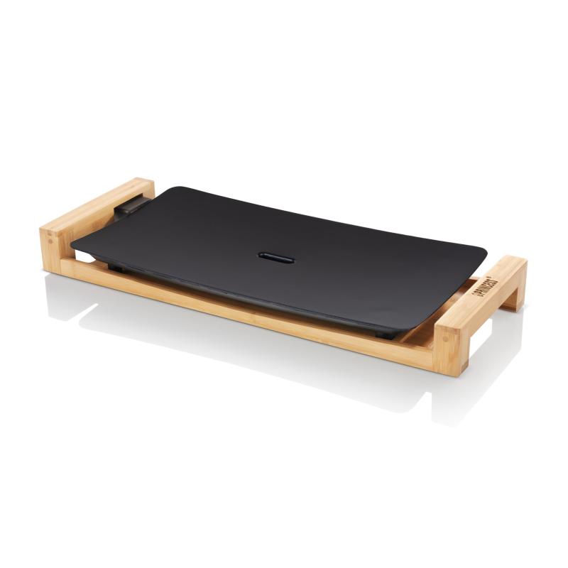 Princess 103026 table chef bistecchiera elettrica da tavolo 2200w piastra in alluminio antiaderente 50x25 cm finitura in bambu` termostato regolabile nero Princess 103026 table chef bistecchiera elettrica da tavolo 2200w piastra in alluminio antiaderente 50x25 cm finitura in bambu` termostato regolabile nero