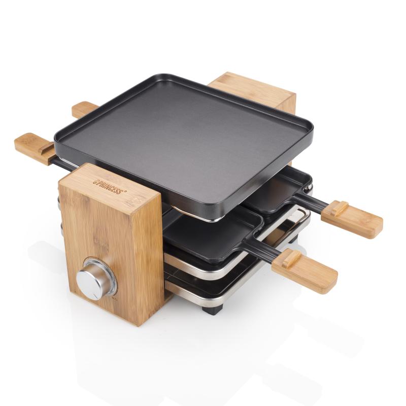 Princess 162900 raclette pure 4 set raclette per 4 persone 700 w