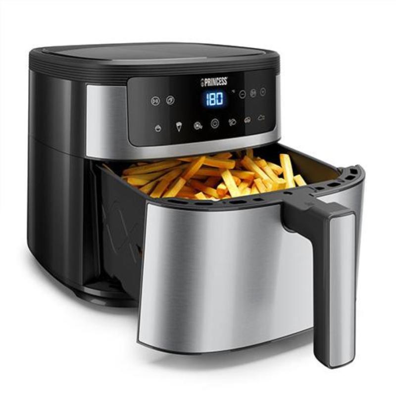 PRINCESS 182463 Aerofryer digit 6L FRIGGITRICE AD ARIA, capacità 6 l, Max potenza 1500 W, Black