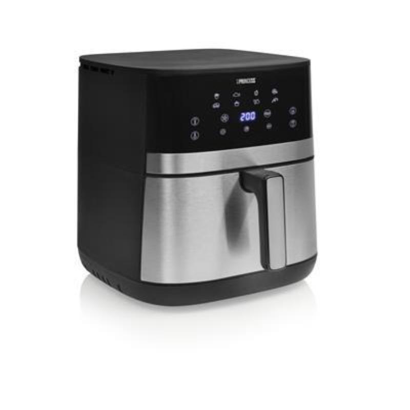 PRINCESS 182474 DualHeat Airfryer FRIGGITRICE AD ARIA, Max potenza 2300 W, 12 programmi a 200 °C, Nero / Acciaio Plastica