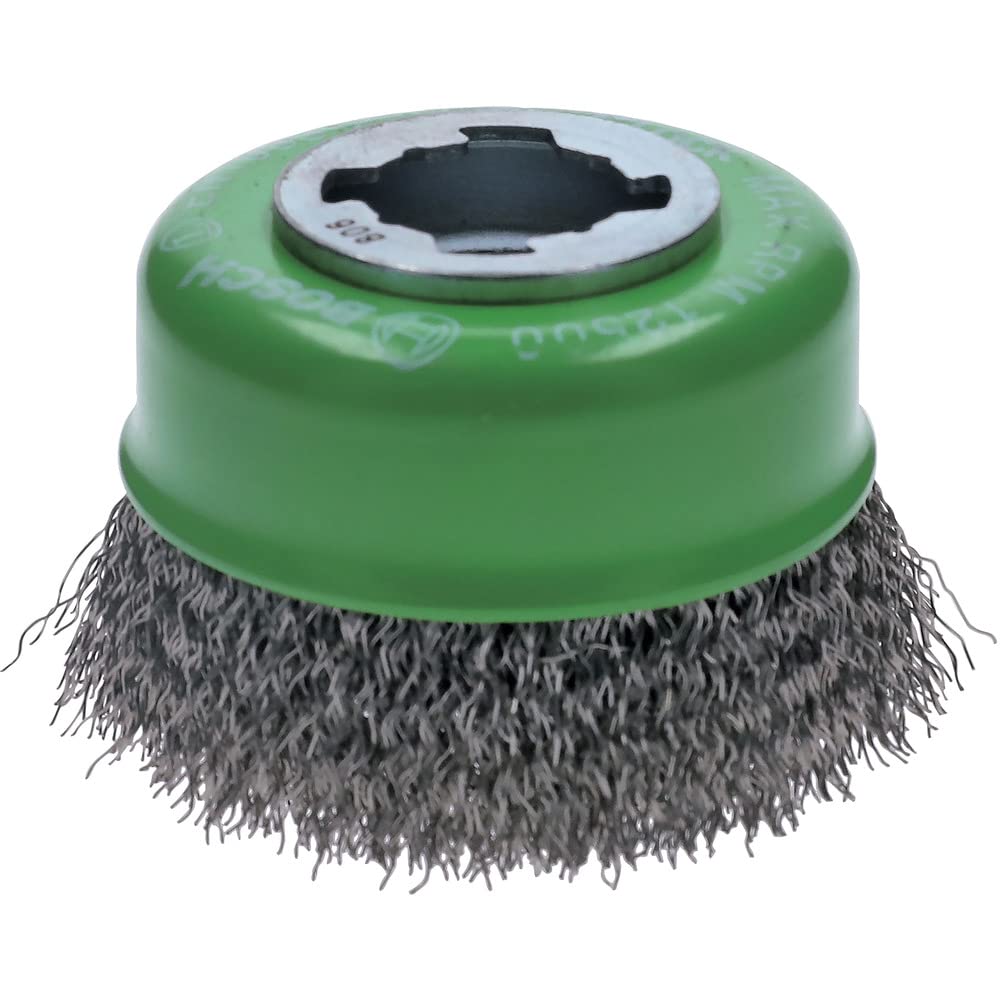 Professional 2608620728 Spazzola A Tazza Ondulato Clean, Per Inox, X-lock, Ø 75 Mm, Inossidabile, Spessore Filo 0.3 Mm, Per Ø125 Mm - Bosch Professional 2608620728 Spazzola A Tazza Ondulato Clean, Per Inox, X-lock, Ø 75 Mm, Inossidabile, Spessore Filo 0.3 Mm, Per Ø125 Mm - Bosch