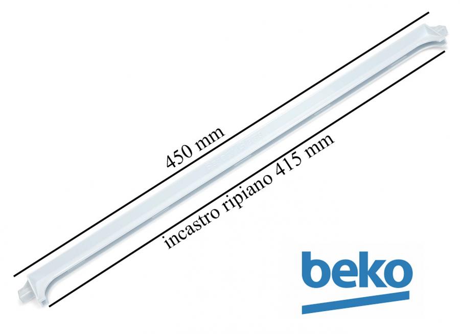 Profilo Posteriore Mensola Ripiano Frigorifero Beko 45cm Originale