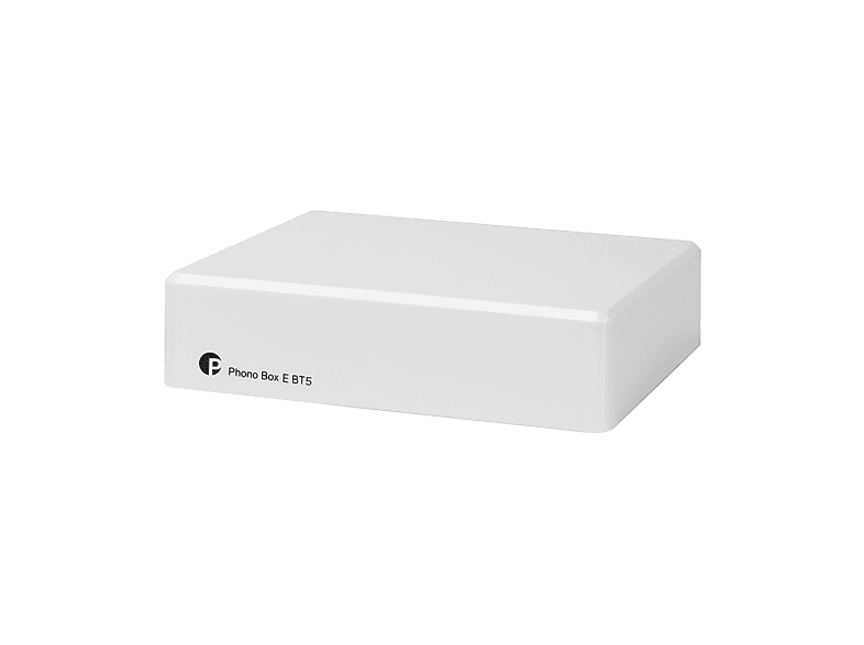 PROJECT Phono Box E BT5 preamplificatore phono Bluetooth per giradischi, collegamento wireless speaker e cuffie, Bianco