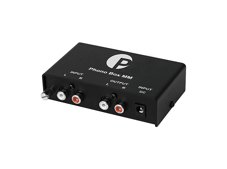 PROJECT Phono Box MM preamplificatore phono per giradischi vinile, amplificatore segnale testine MM, Nero
