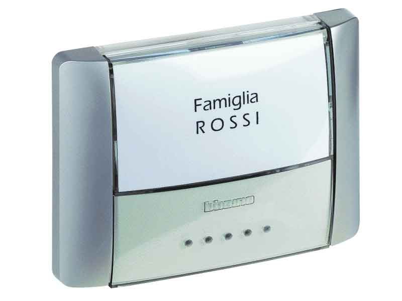 Pulsante Campanello Targa Ip55 Colore Tech 26108t - Bticino Pulsante Campanello Targa Ip55 Colore Tech 26108t - Bticino