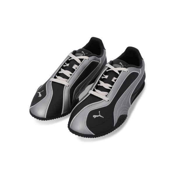 Puma Bella V2 Pelle Nero Argento Invecchiato Sneakers Donna Alpine-Snow 404043-01 40 gray