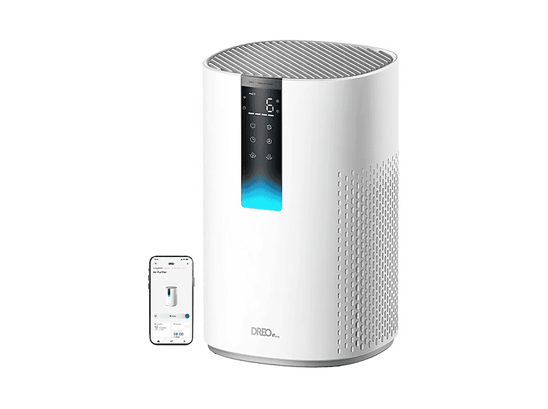 PURIFICATORE D'ARIA DREO MACRO AP605S, da 3 stadi, 4 velocià, per ambienti fino a 82 m², Argento