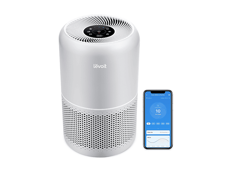 PURIFICATORE D'ARIA LEVOIT Core 300S Pro, da 3 stadi, velocià, per ambienti fino a 50 m²