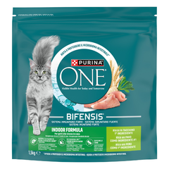 Purina One Cat Adult Indoor Formula Bifensis ricco di Tacchino 1,5 kg - Croccantini per gatti - 1° ORDINE? scegli tra BZR5 - BZR20 + 200 pt fedeltà