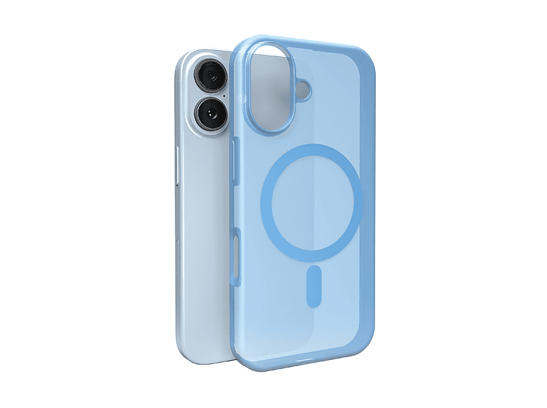 PURO Daylight COVER MAGSAFE per Apple iPhone 17, Blu trasparente