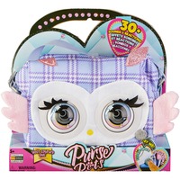 Purse Pets, Print Perfect Hoot Couture Owl, animale giocattolo e borsa interattiva con oltre 30 effetti sonori e reazioni, giocattoli per bambine dai 5 anni in su