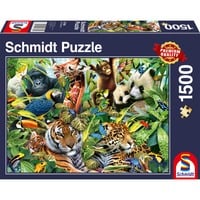 Puzzle Mondo animale variopinto