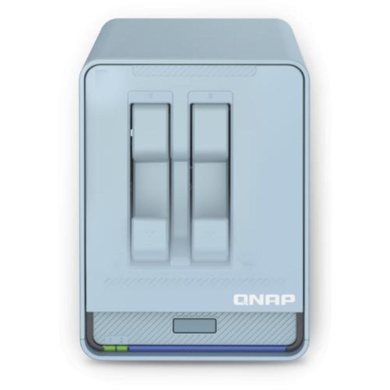 Qnap qmiroplus-201w nas desktop collegamento ethernet lan blu j4125