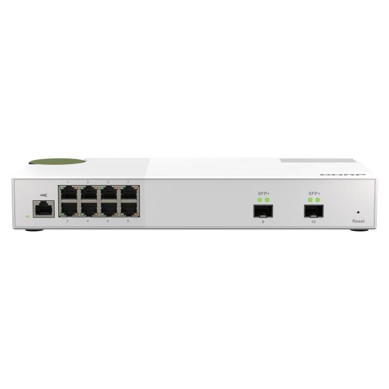 Qnap qsw-m2108-2s switch di rete gestito l2 2.5g ethernet (100/1000/2500) grigio