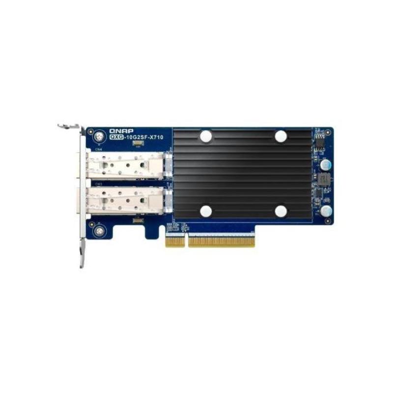 Qnap qxg-10g2sf-x710 scheda di rete dual-port sfp+ 10gbe low profile pcie gen3 x 8