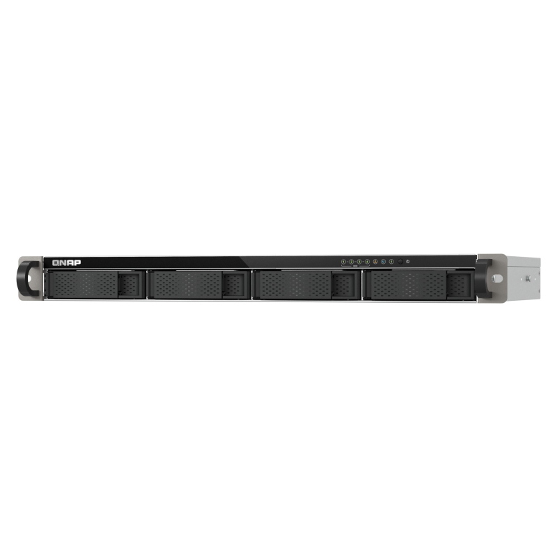 Qnap ts-432xeu nas rack (1u) 4 gb ddr4 0 tb qnap qts nero, grigio