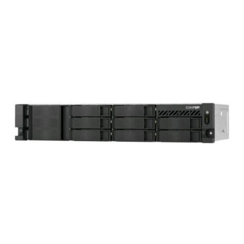 Qnap ts-855eu-rp-8g nas chassis rach atom c5125 2.8ghz ram 8gb 8 bay hdd/ssd 2.5/3.5 grigio