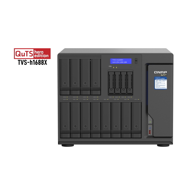 Qnap tvs-h1688x nas tower collegamento ethernet lan nero w-1250 Qnap tvs-h1688x nas tower collegamento ethernet lan nero w-1250