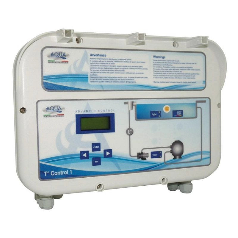 Quadro Elettrico T-control 1-h Con Trasformatore E Contatti Per Controllo Temperatura E Idromassaggio Quadro Elettrico T-control 1-h Con Trasformatore E Contatti Per Controllo Temperatura E Idromassaggio