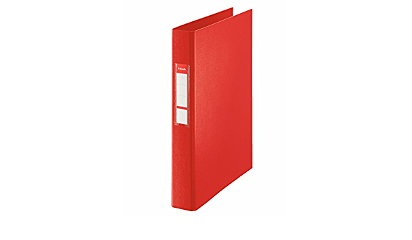 Raccoglitore ad anelli Esselte - Formato Folio - Capacità per 190 fogli - 2 anelli da 25 mm - Colore rosso