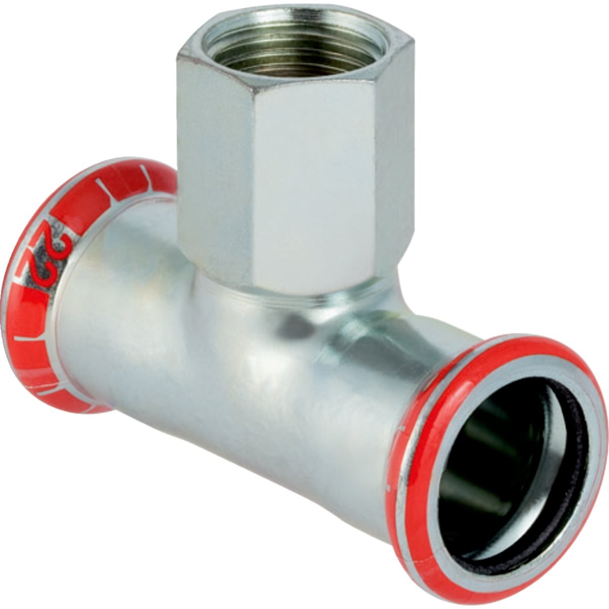 Raccordo Tee Misto Acciaio Ø54x3/4fx54 21321