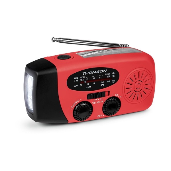 Radio Thomson RT260 - Torcia di emergenza - Funzione power bank - Rossa