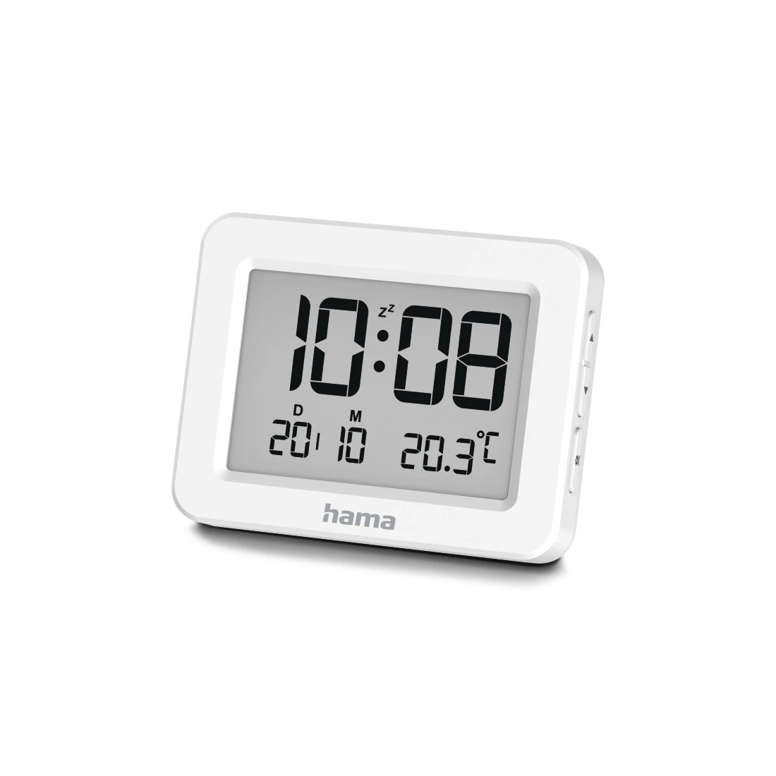 Radiosveglia Hama Kos - Display digitale - Termometro - Funzione snooze - Fuso orario regolabile - 7x13x55 cm - Bianca Radiosveglia Hama Kos - Display digitale - Termometro - Funzione snooze - Fuso orario regolabile - 7x13x55 cm - Bianca