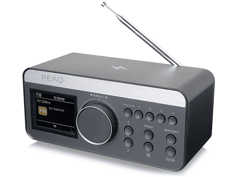 Radiosveglia Portatile Bluetooth PEAQ PCR 540 DAB+ WH Edition,
