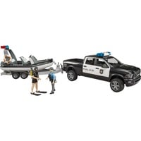 RAM 2500 Polizei Pickup, modulo L+S, rimorchio con barca, Veicolo modello