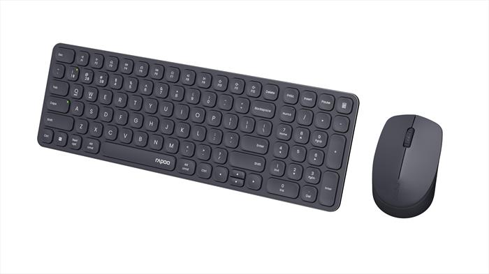 Rapoo - Combo Desktop Wireless Ultrasottile 9310m-nero