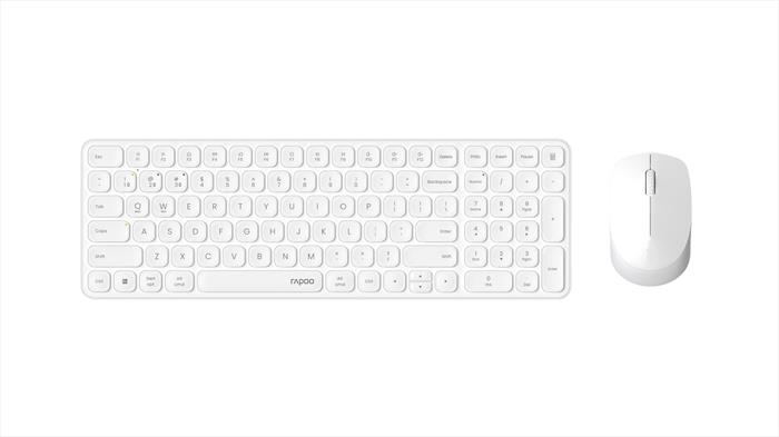 Rapoo - Kit Tastiera E Mouse Wireless Ultra Slim 9310m-white - Bianco