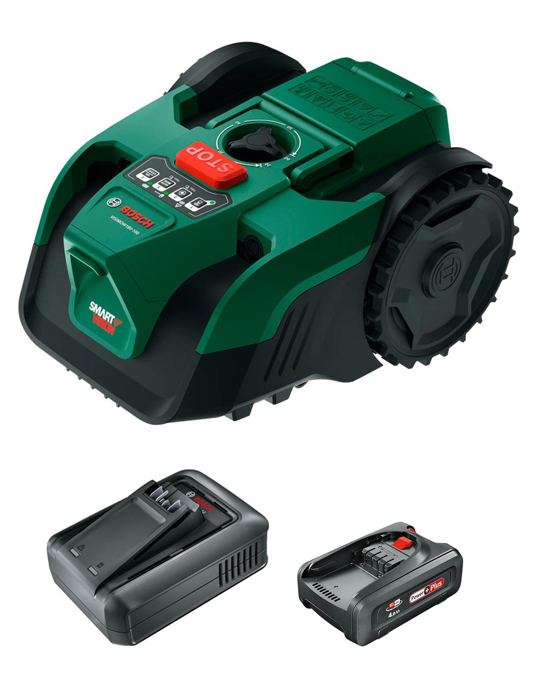 Rasaerba Robotizzato Bosch Visimow18v-100, 1x Batteria Pba 18v 4.0ah E Caricabatterie