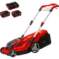 RASARRO Tagliaerba a spinta Batteria Nero, Rosso, Rasaerba