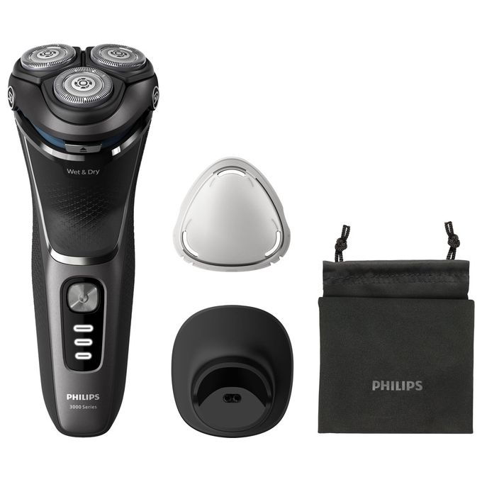 Rasoio barba 3000 SERIES SkinProtect (Ricaricabile) Black e Gray S3343 13