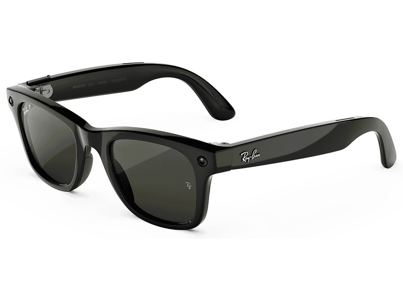 Ray-Ban Meta Wayfarer (Gen 3) Grande, Nero lucido, Lenti polarizzate verdi