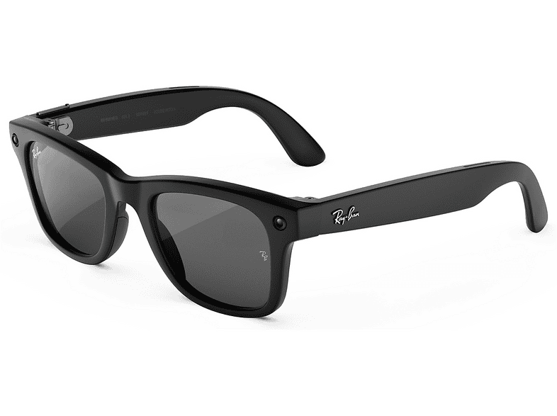 Ray-Ban Meta Wayfarer (Gen 3), Nero opaco, Lenti grigie