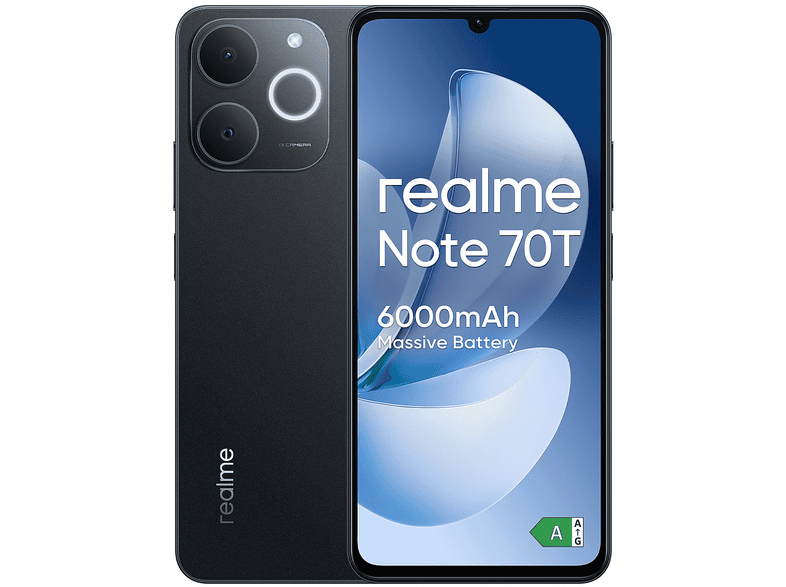 REALME Note 70T 4+64GB, 64 GB, Obsidian Black