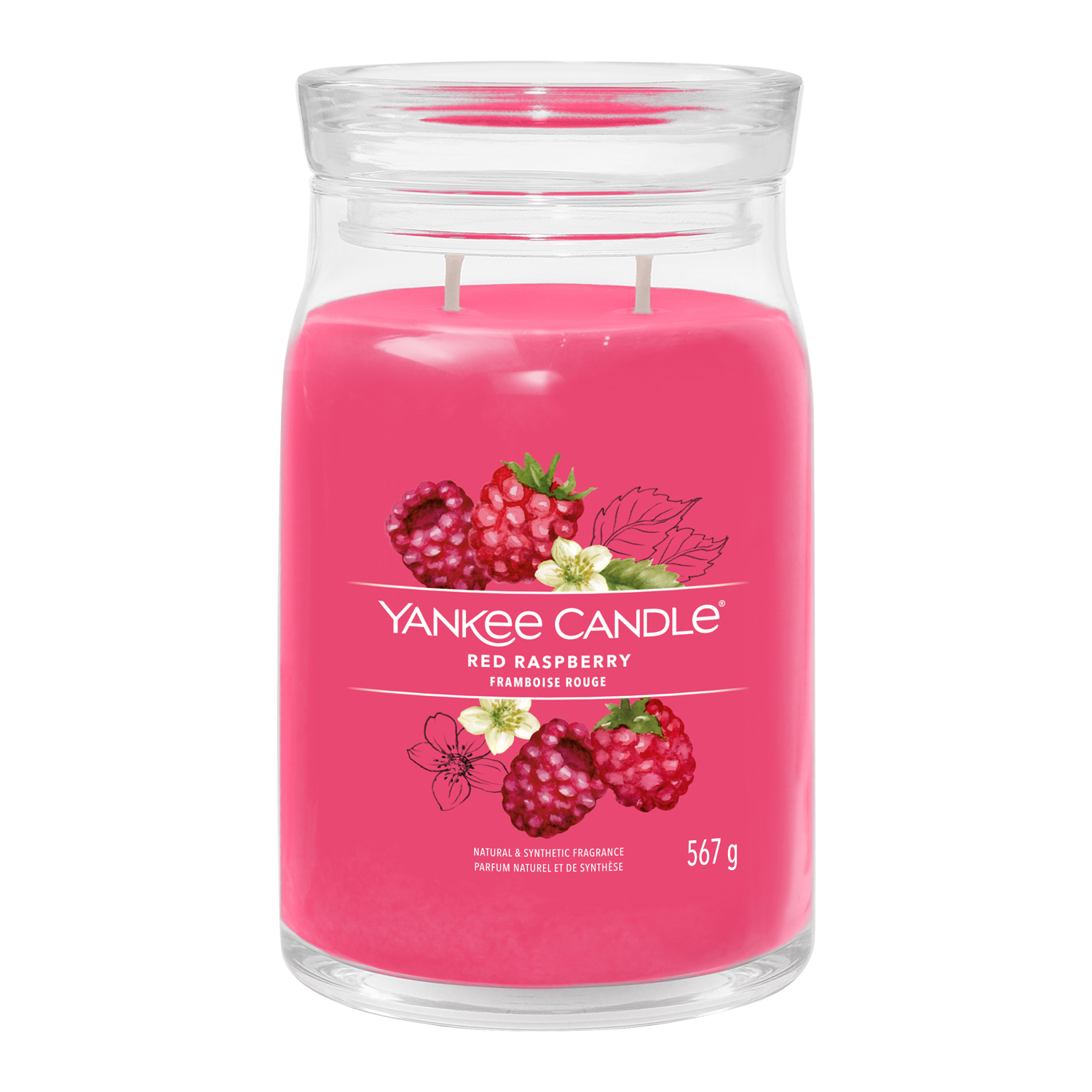 Red Raspberry, candela in giara grande Yankee Candle