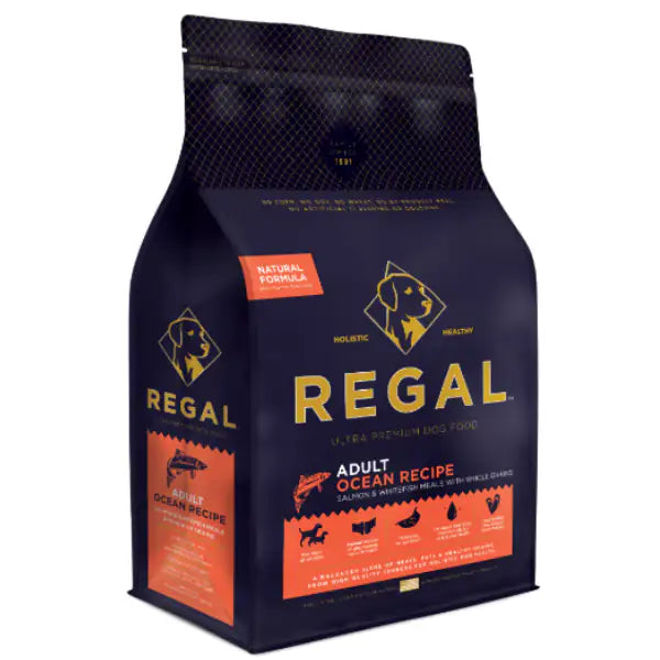 Regal Ocean Recipe Salmone 1,8 kg - Croccantini per cani - 1° ORDINE? scegli tra BZR5 - BZR20 + 200 pt fedeltà Regal Ocean Recipe Salmone 1,8 kg - Croccantini per cani - 1° ORDINE? scegli tra BZR5 - BZR20 + 200 pt fedeltà