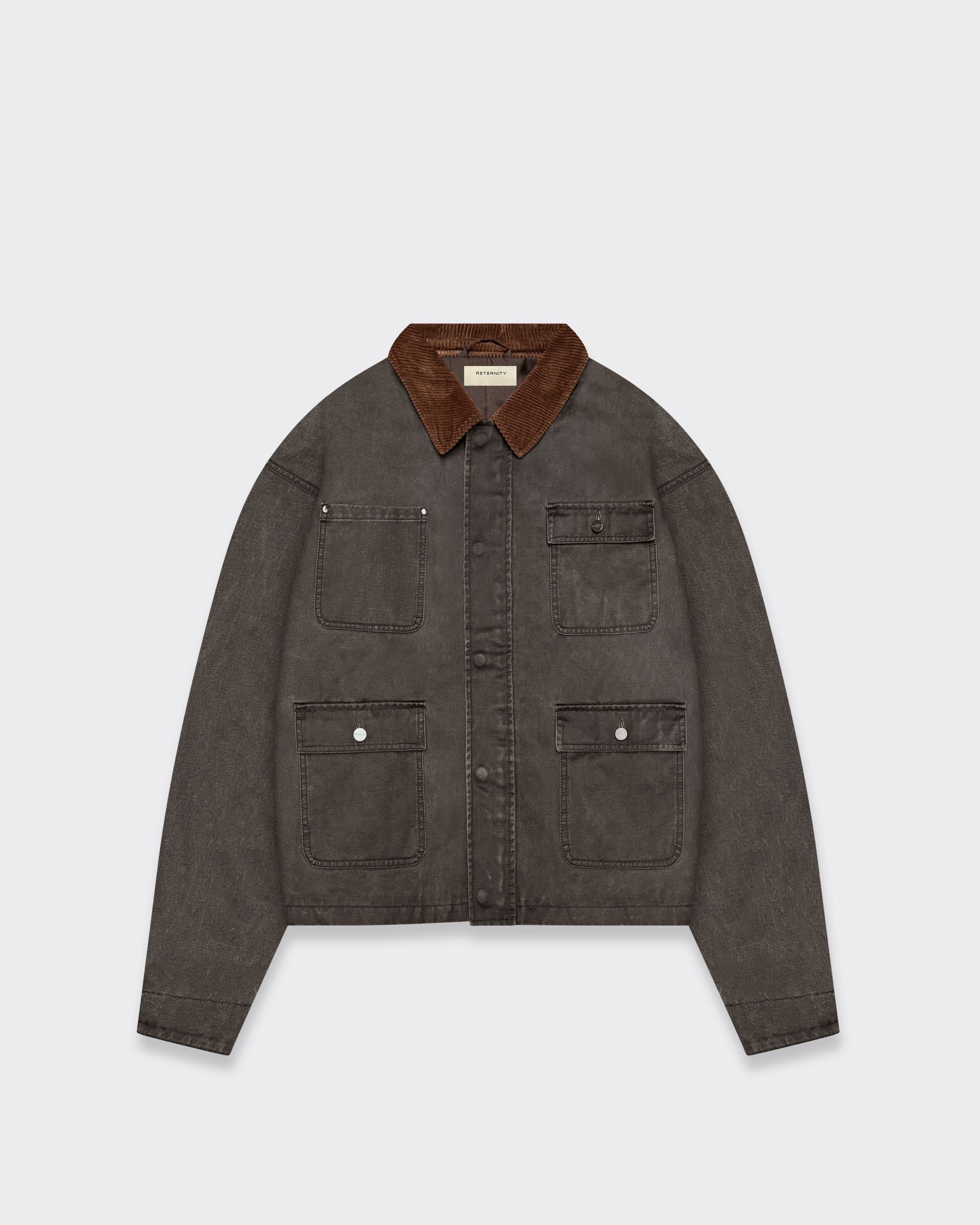 Reternity Giacca Hunting Waxed Vintage Marrone