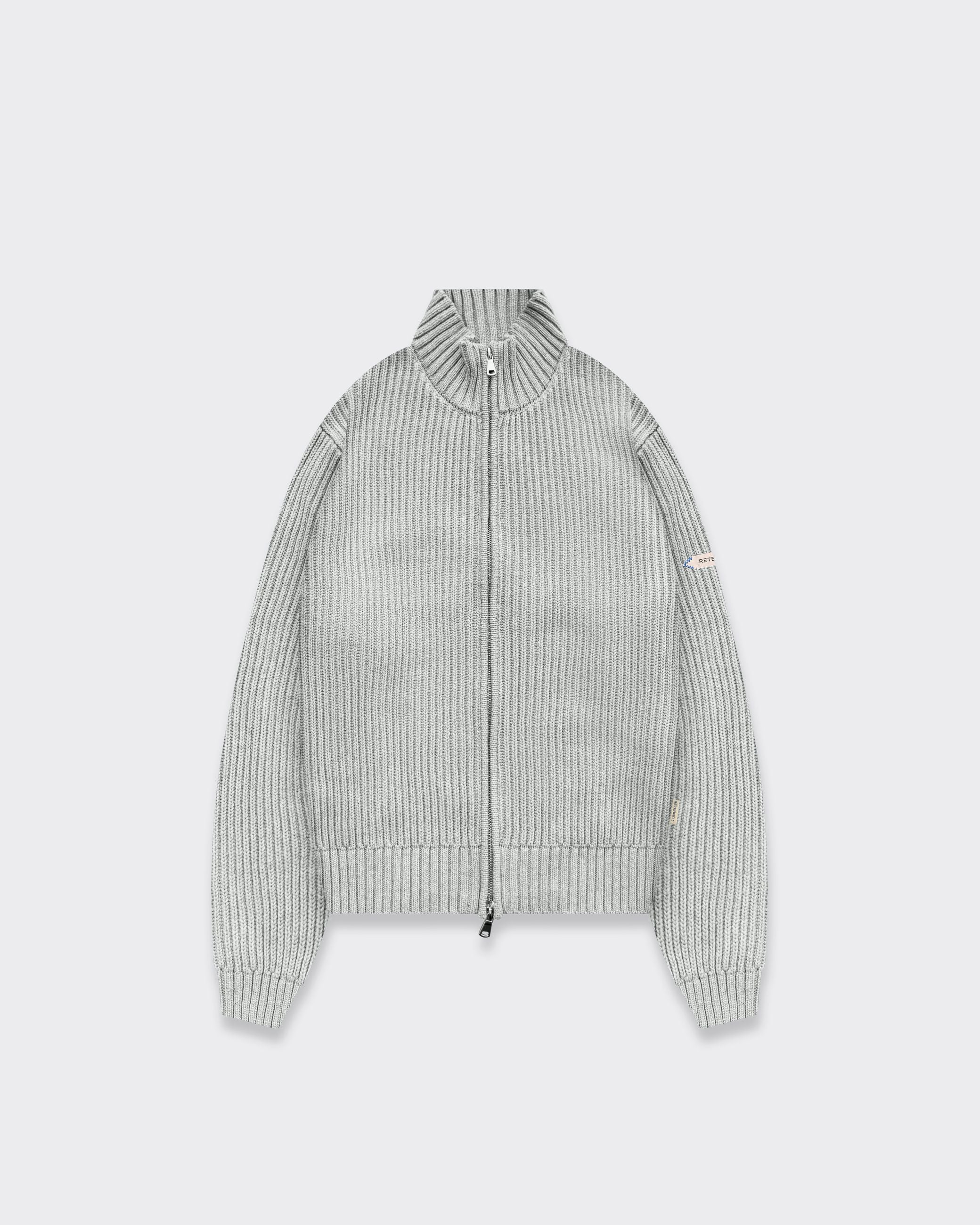 Reternity Knit L'Atelier Line Zipper Grigio